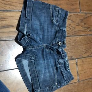 Blue jean shorts